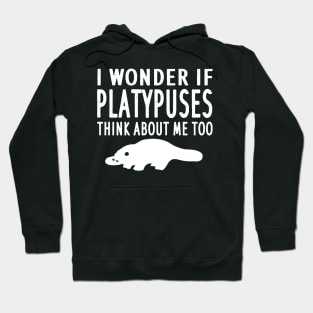 Platypus strange animal life lover motif Hoodie